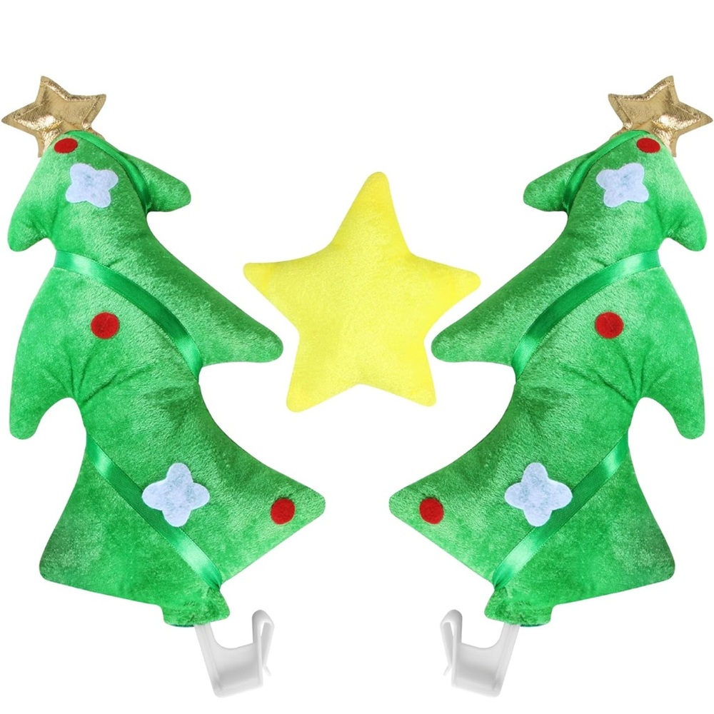 Christmas Car Decorations - Antlers, Tree & Yellow Star Kit for Auto Exterior